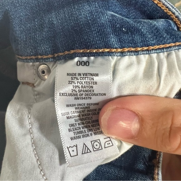 NWT Aeropostale Jorts High Rise Midi Seriously Stretch Size 000 - Picture 9 of 9